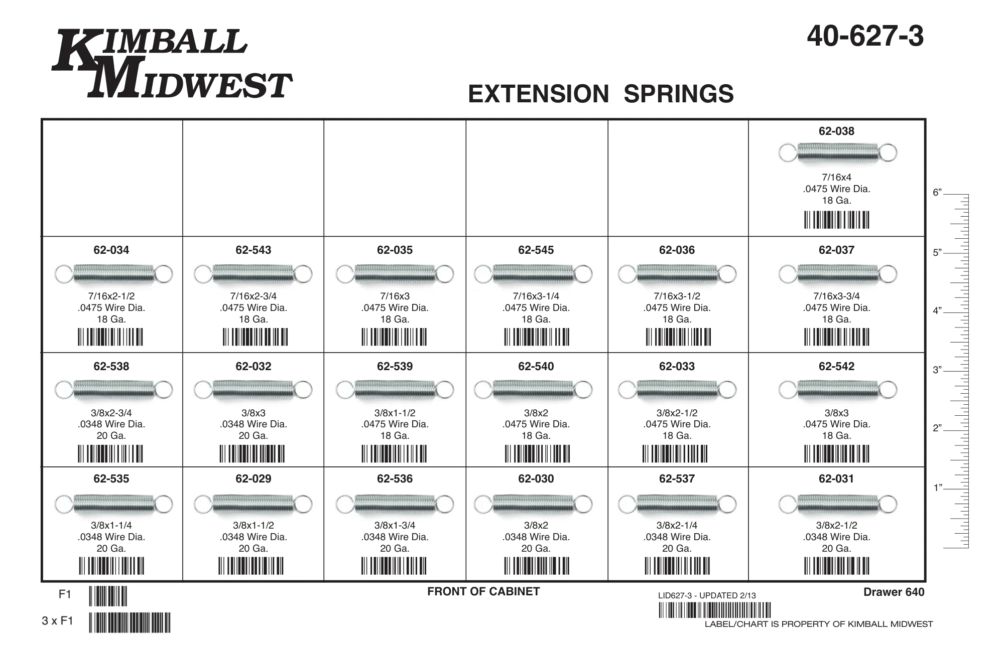 3/8" - 7/16" Extension Spring Assortment