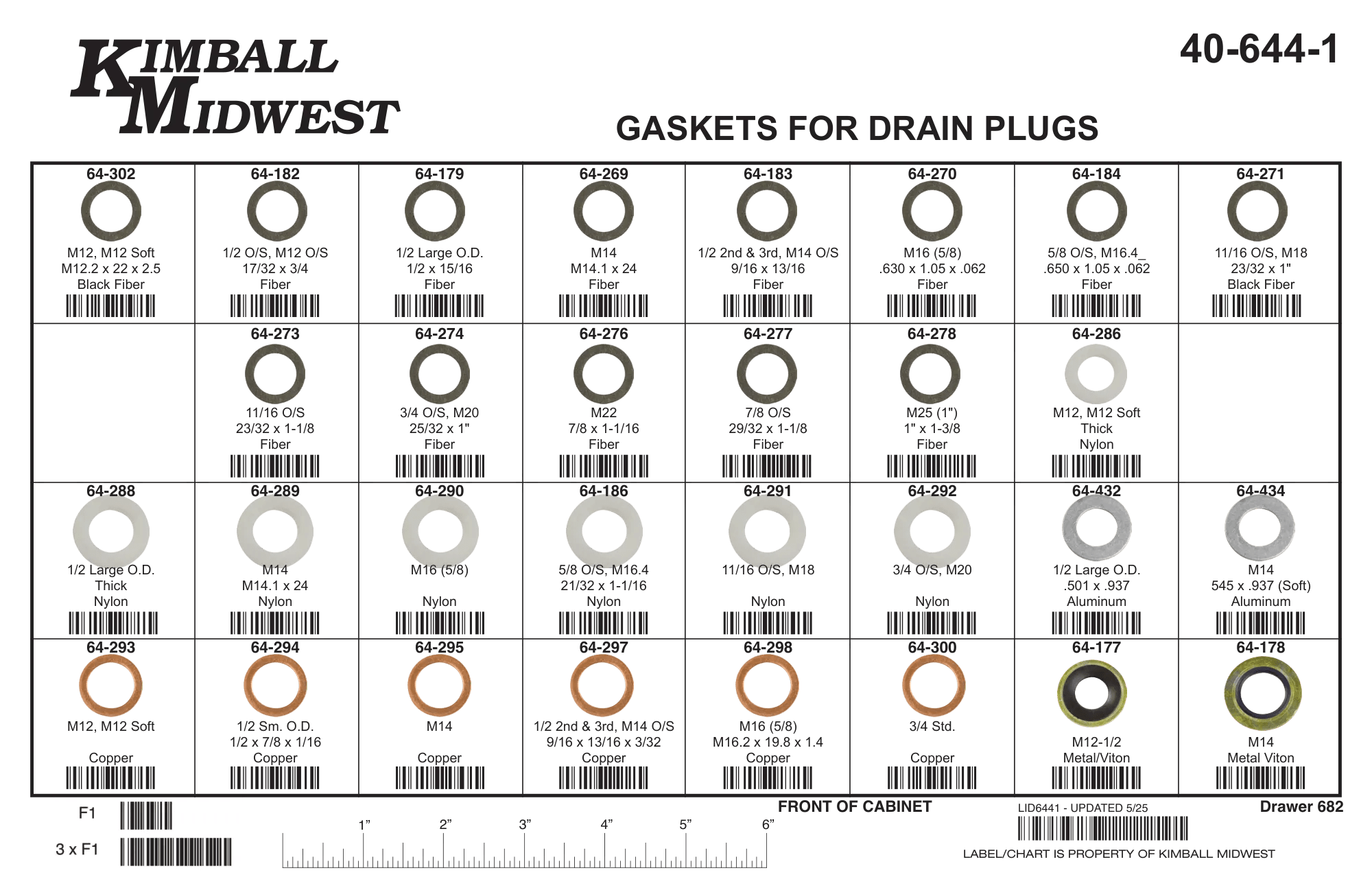 Large Drain Plug Gasket Assortment