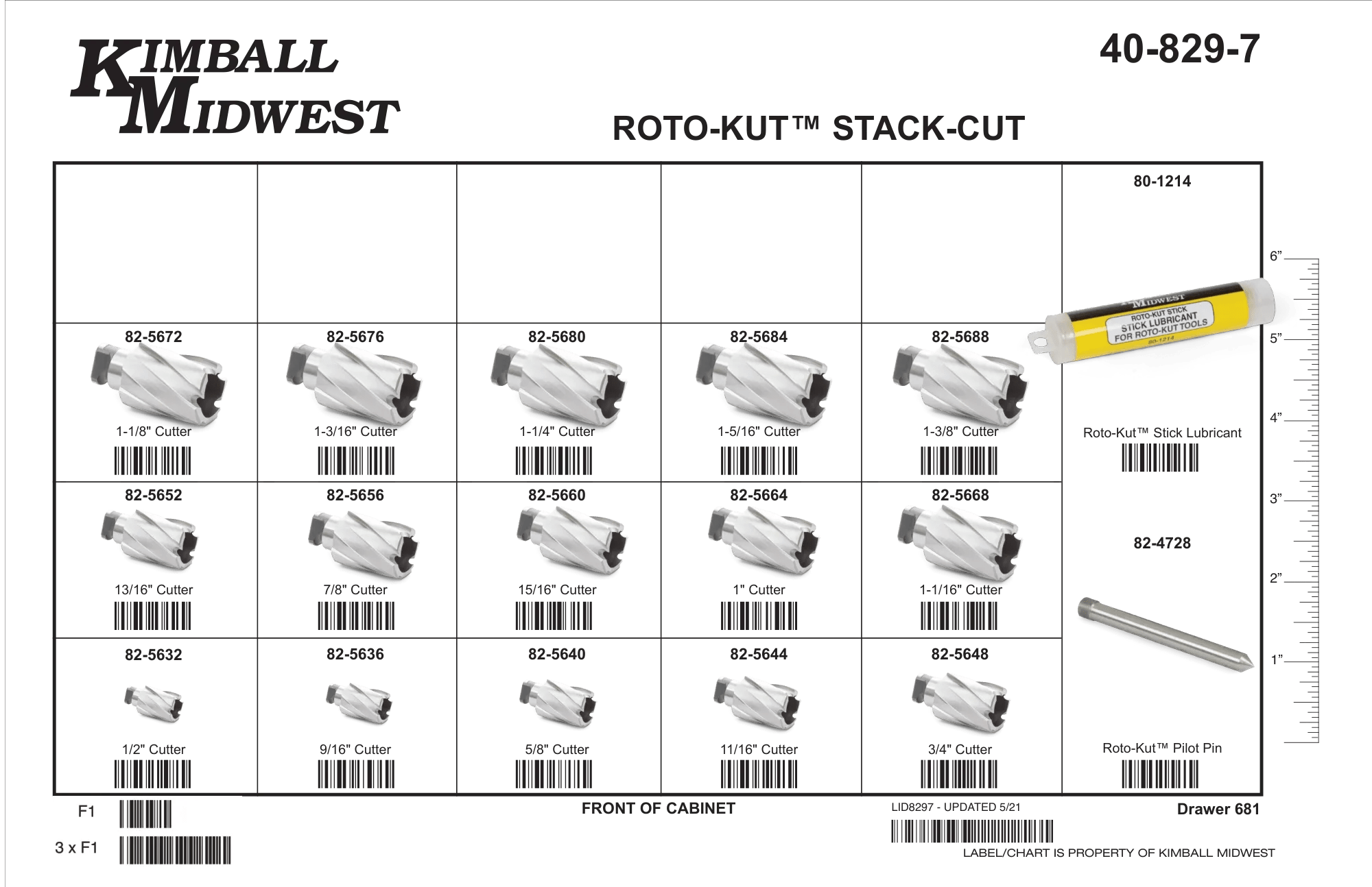 Roto-Kut™ 1" Depth of Cut Assortment
