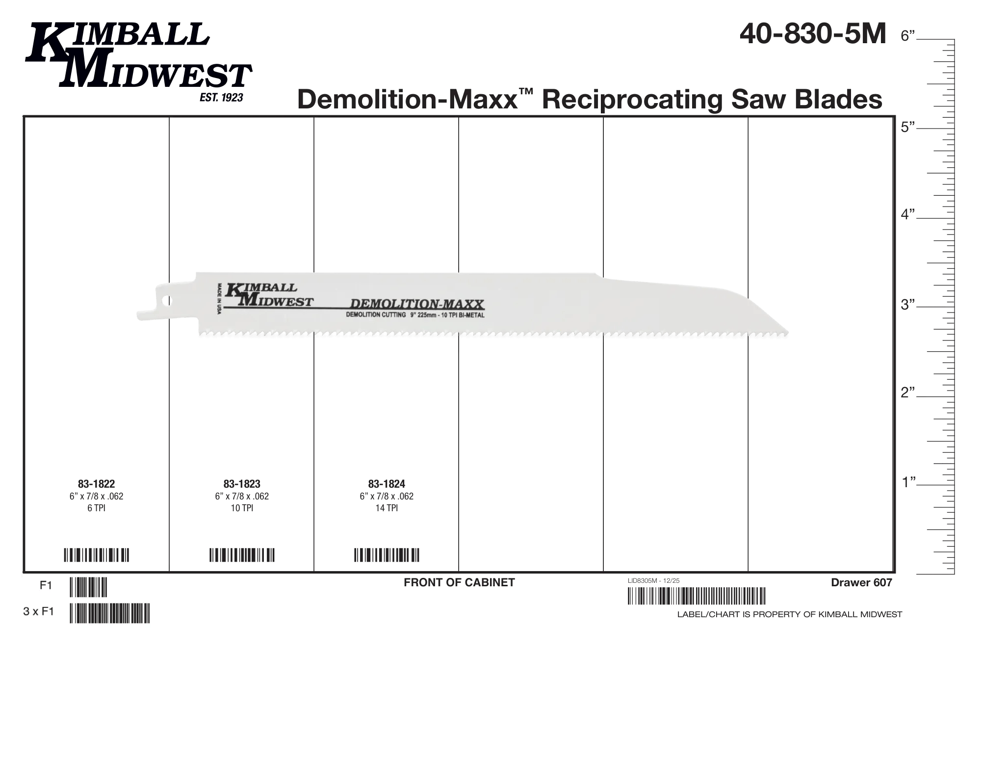 Demolition-Maxx™ Reciprocating Saw Blade Mobile Storage Solution Assortment