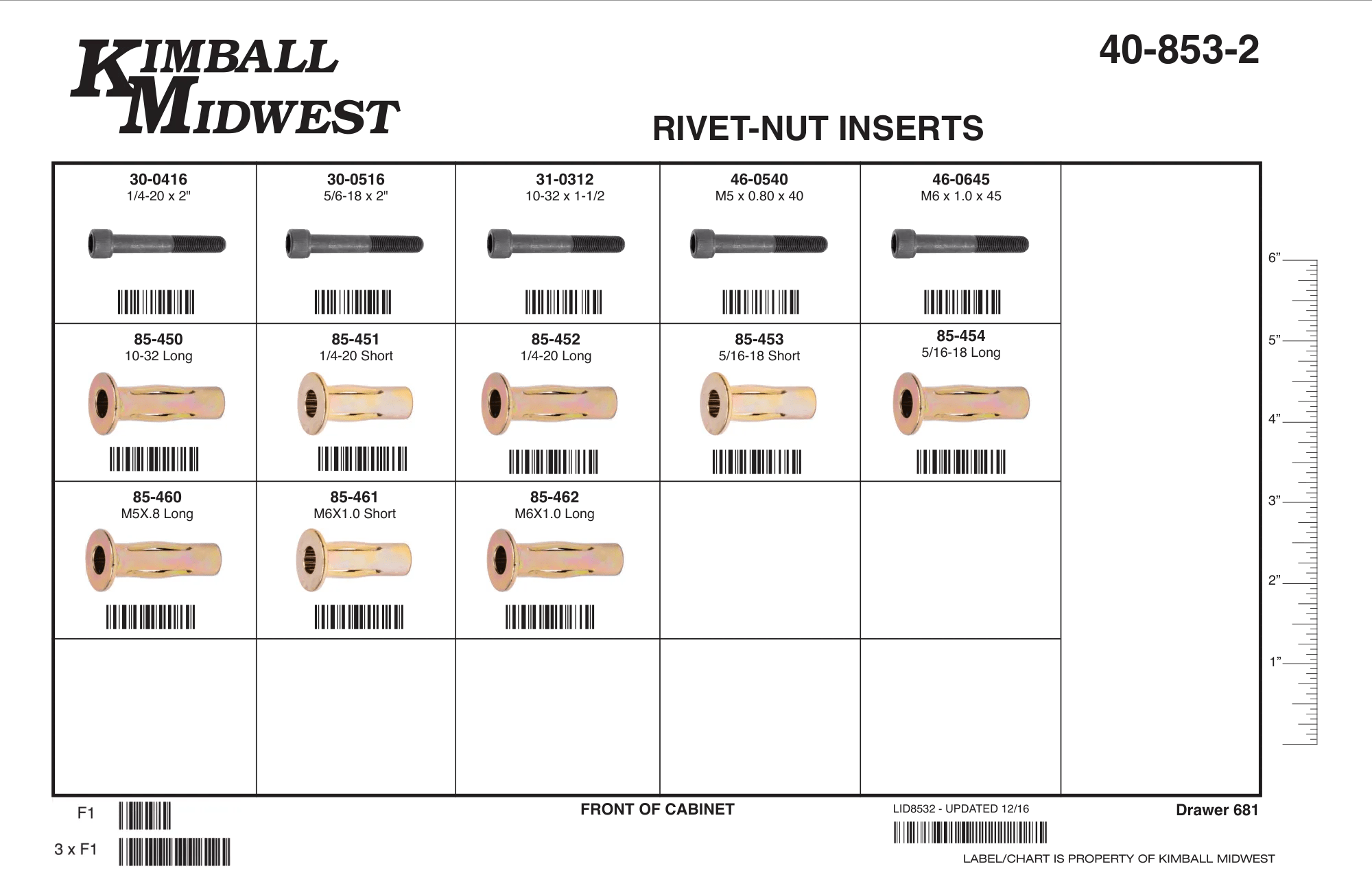 Split Body Rivet-Nut Insert Assortment (#10-32 - 5/16"-18 & M5 x 0.8 - M6 x 1.0)