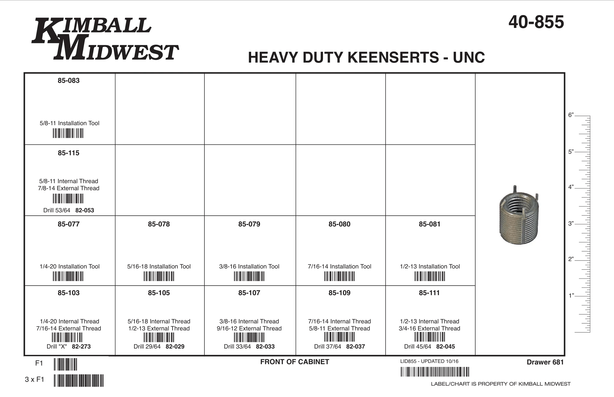 Key Insert Assortments