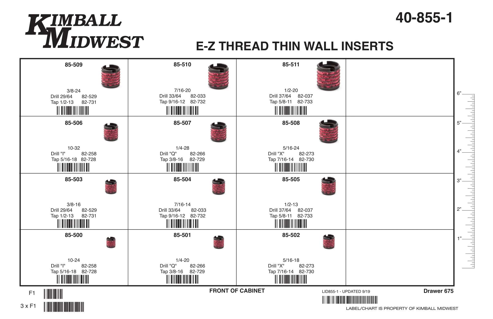 E-Z Thread Repair Insert Assortments