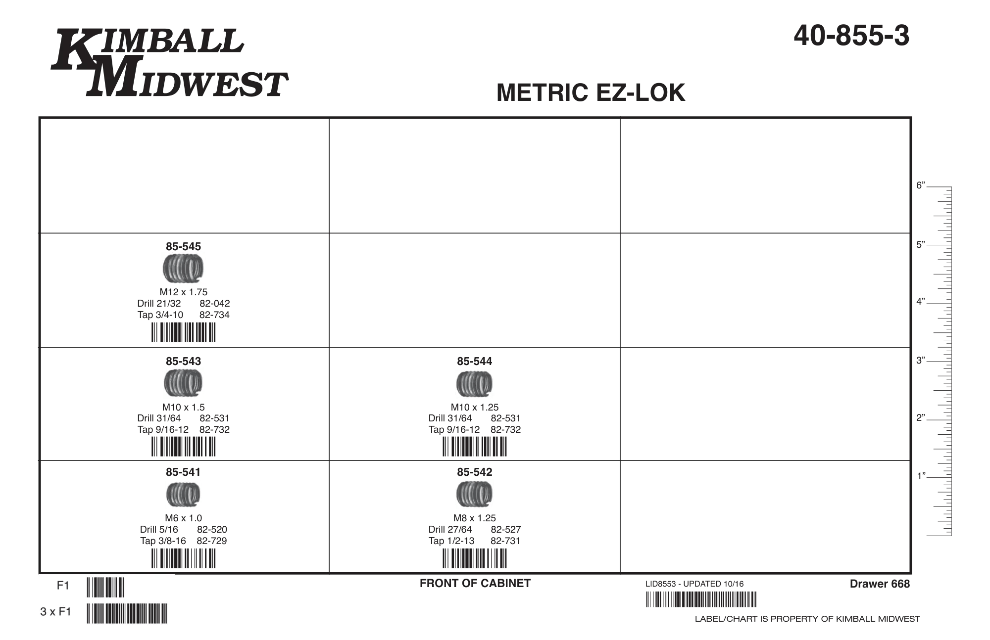 E-Z Thread Heavy Wall Thread Repair Insert Assortment (M6 - M12)