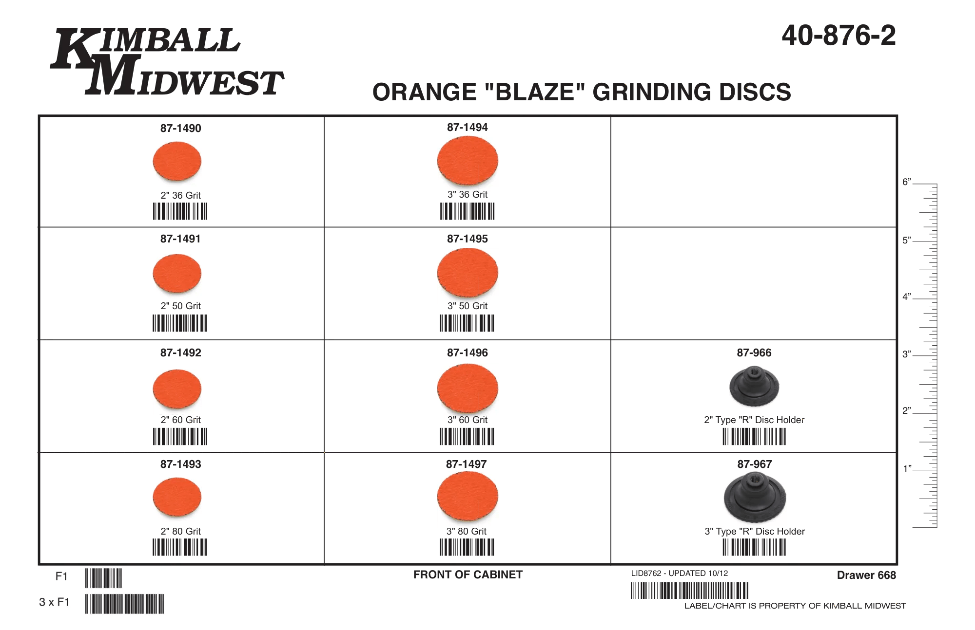Orange Blaze Disc Assortment