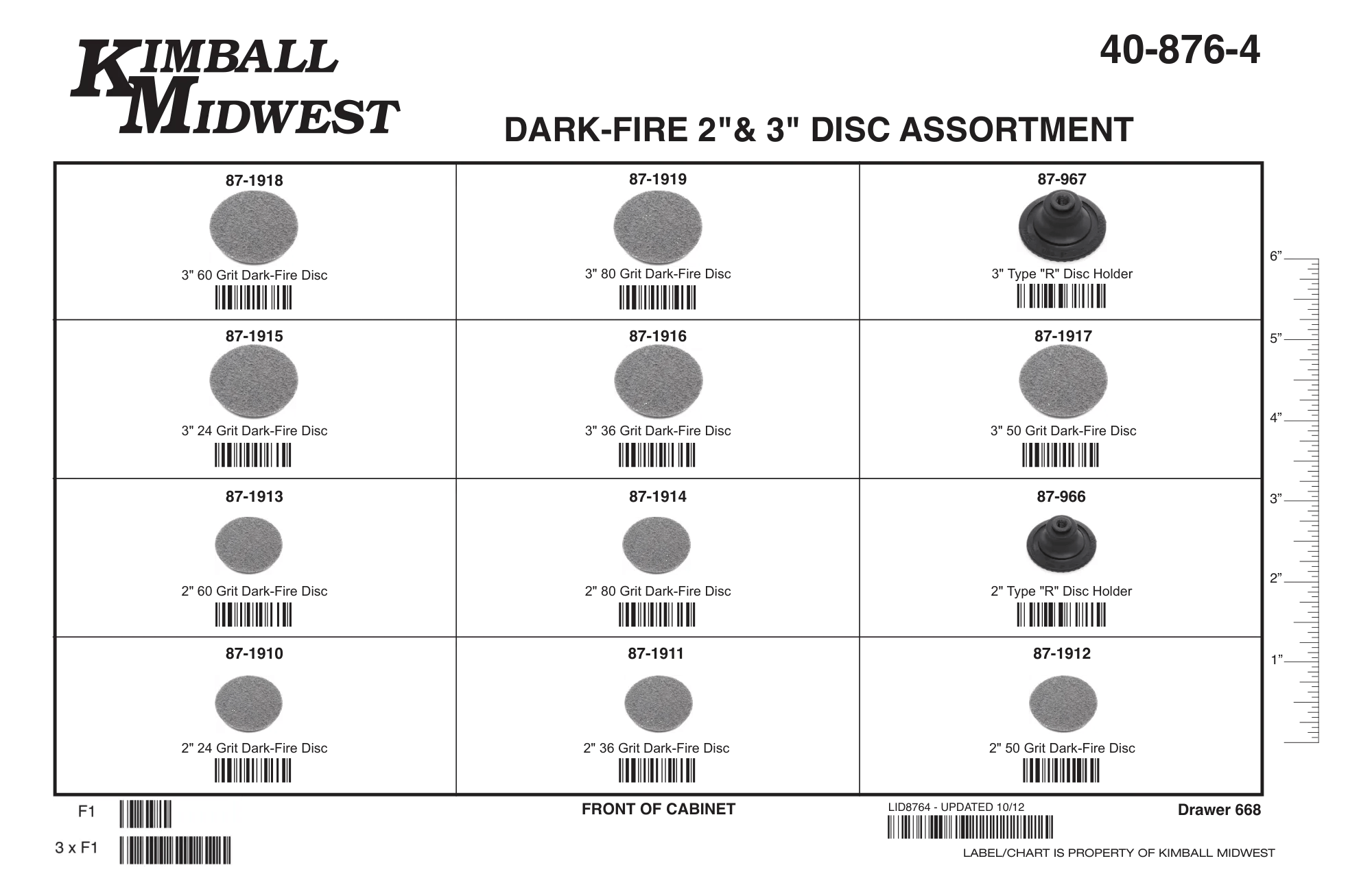 24 - 80 Grit Dark-Fire™ Abrasive Disc Assortment