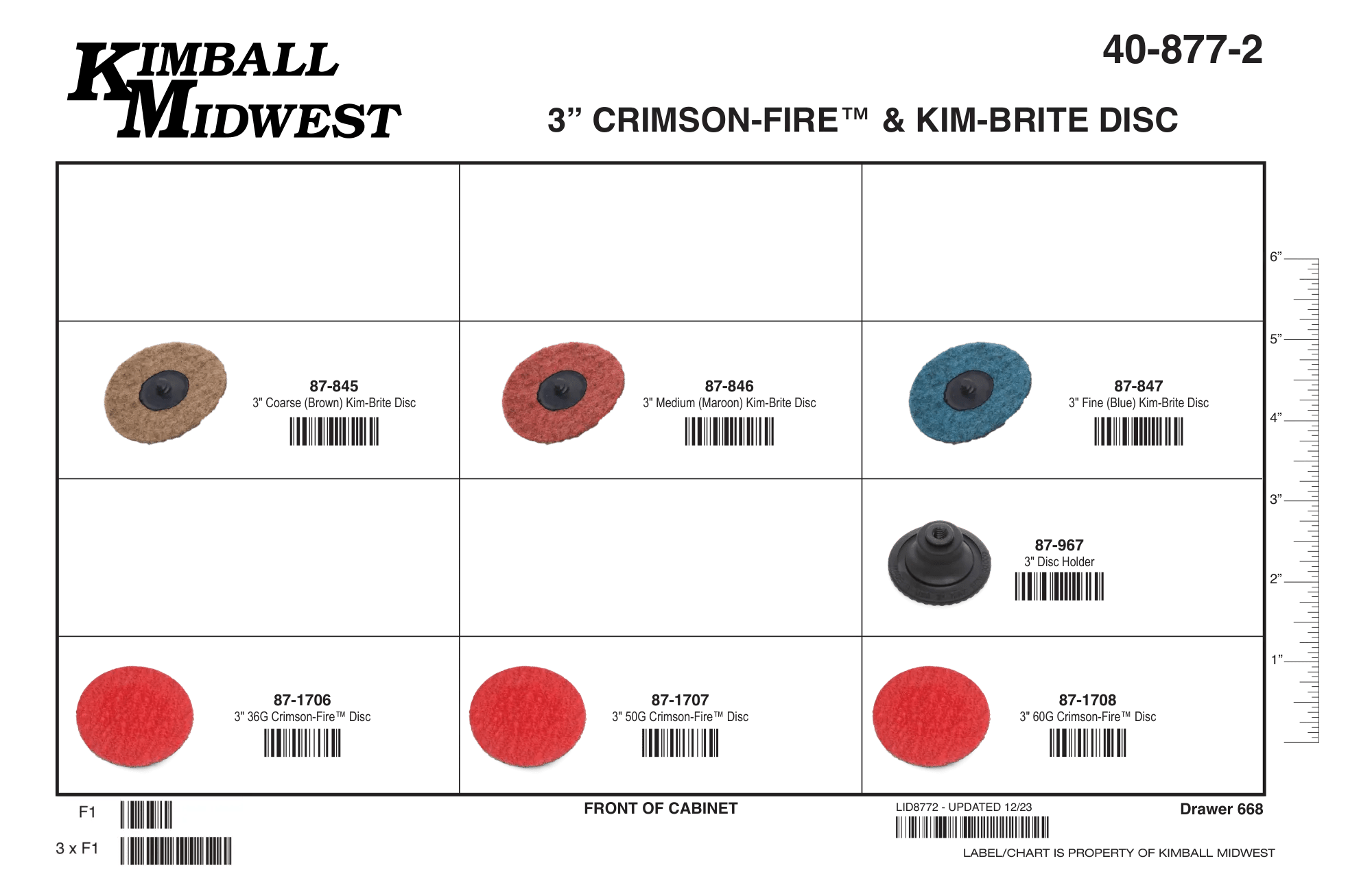 3" Crimson-Fire™ & Kim-Brite™ Disc Assortment