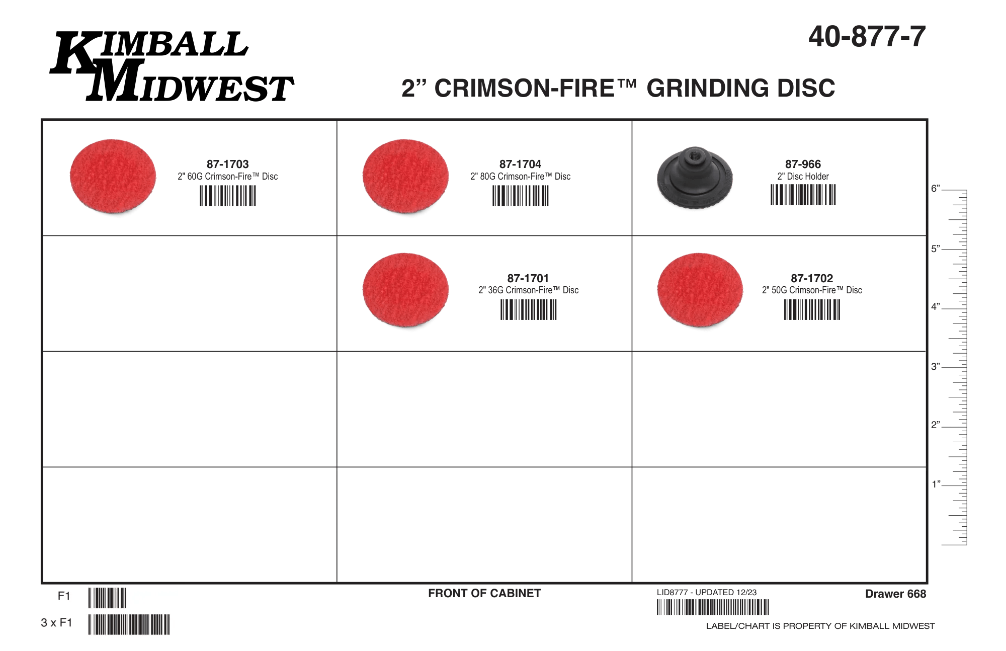 2" Crimson-Fire™ Grinding Disc Assortment