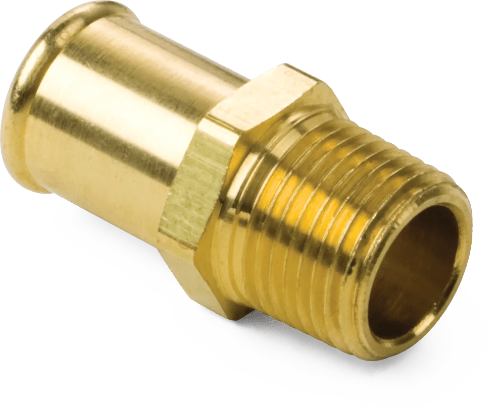 3/4" x 1/2" Male Pipe Rigid Fuel Hose Connector