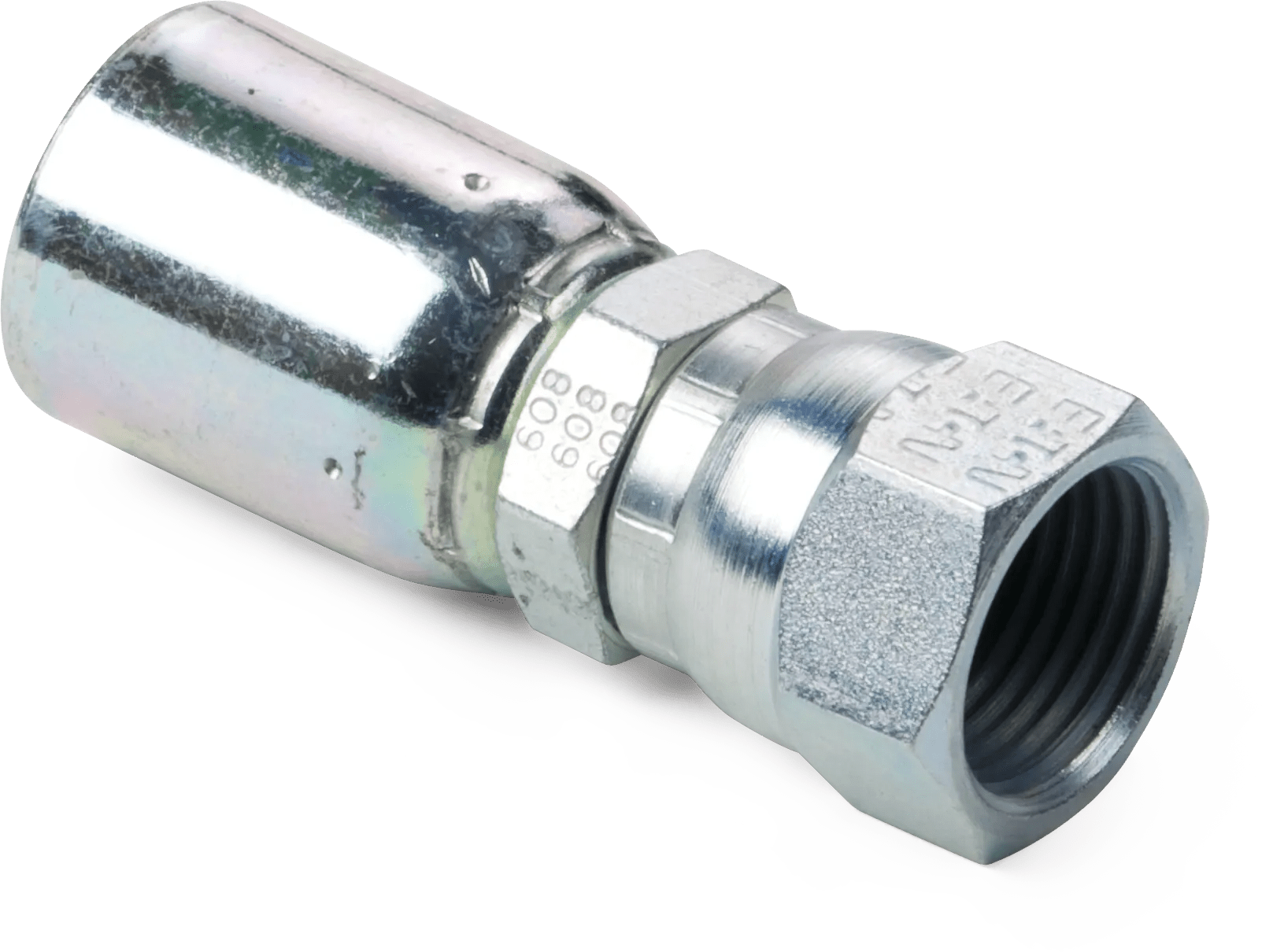 1/4" x 5/16" Female SAE JIC 37° Swivel Hose End - Weatherhead E Series - 2 Pack