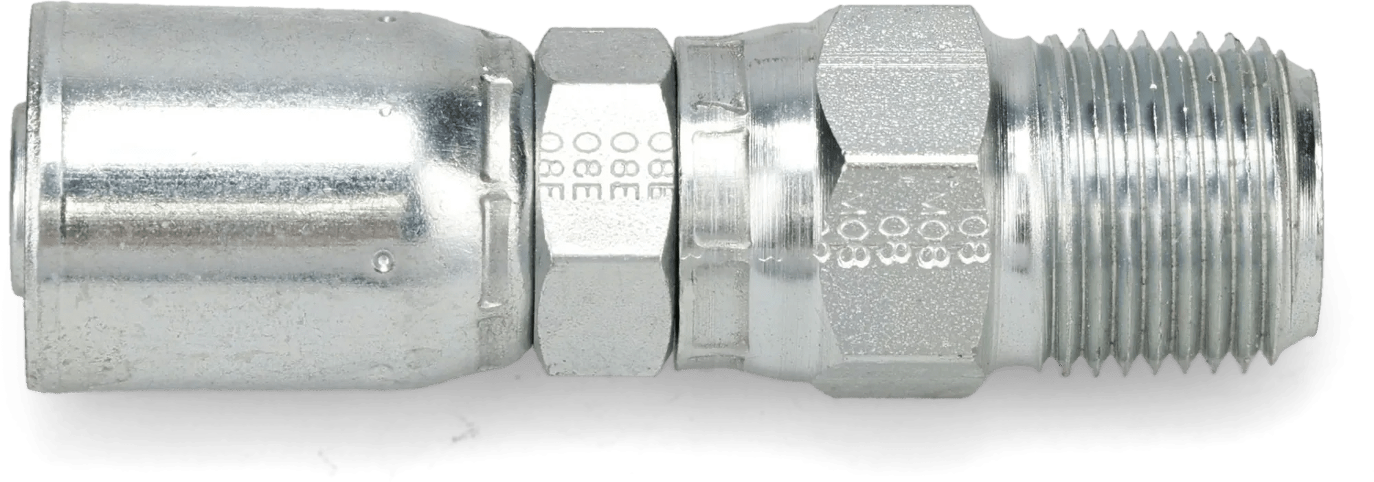 1/2" x 1/2" Male Pipe Swivel Hose End - Weatherhead E Series