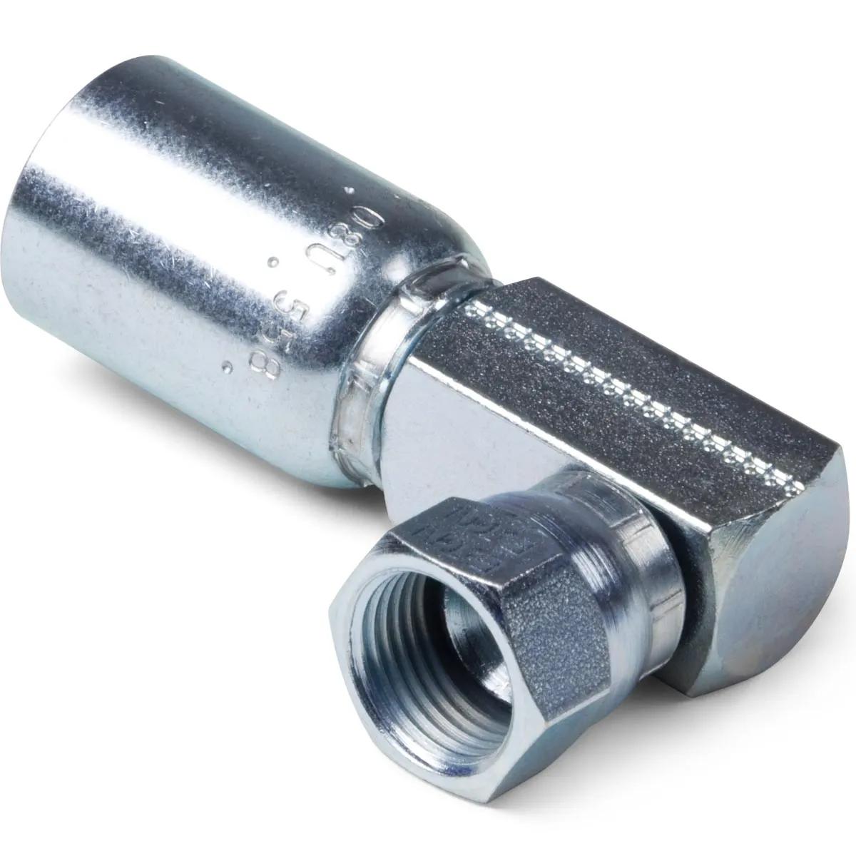3/4" x 7/8" Female SAE JIC 37° Swivel 90° Elbow - U Series