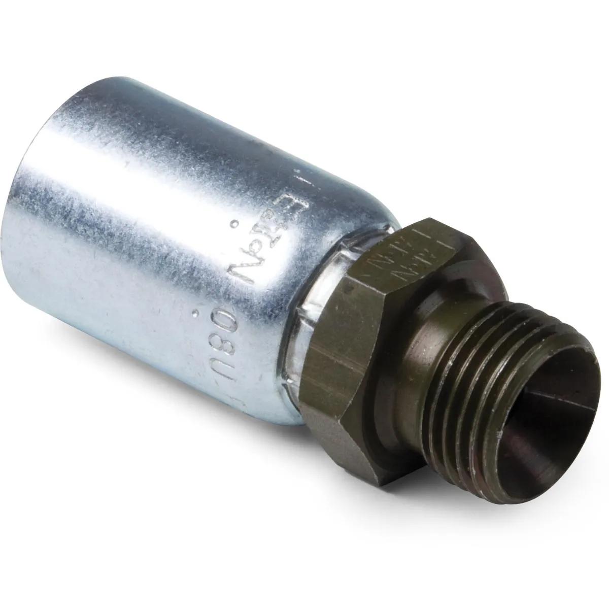 Male BSPP 60° Cone Rigid Hose Ends - U Series