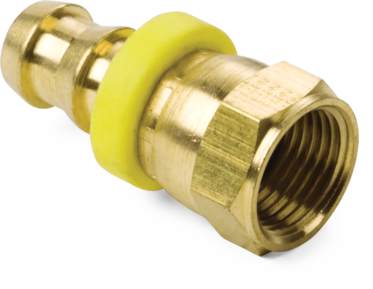 1/4" x 1/4" Female SAE JIC 37° Swivel Barb-Tite Hose End - 5 Pack
