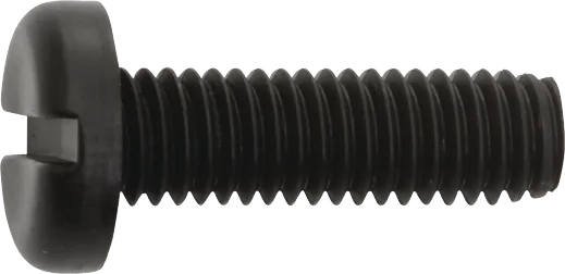 M6 x 1.0 x 20mm Black Nylon License Plate Screws - 100 Pack
