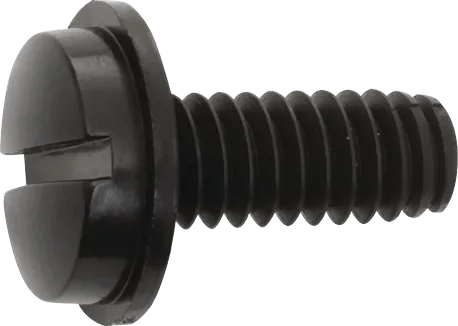 1/4"-20 x 5/8" Slotted Truss Washer Head Nylon License Plate Screw - 50 Pack