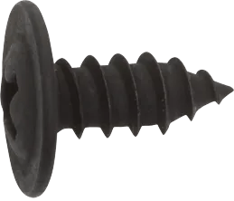 #8 x 3/8" Black Phillips Oval Washer Head Sheet Metal Screw - 100 Pack