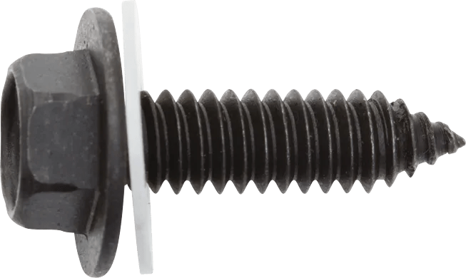 1/4"-20 x 7/8" Hex Washer Head Mirror Mounting Bolt with Nylon Washer