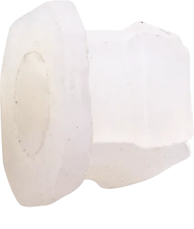 White Nylon Headlight Bezel Nut for GM - 100 Pack