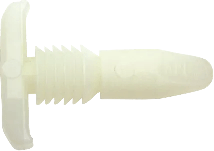 White Nylon Door Weatherstrip Clip for Ford - 50 Pack