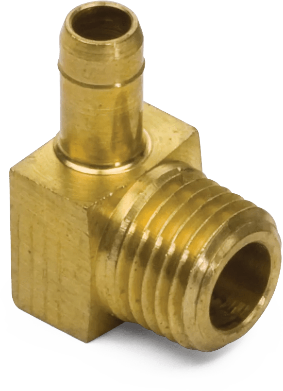 3/8" x 1/4" Male Pipe Mini-Barb Male Elbow