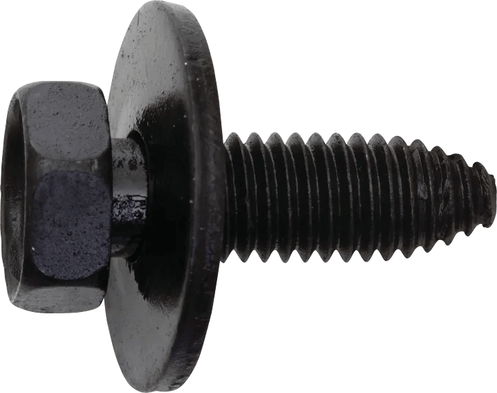 M6 x 20mm Indented Hex Washer Head Body Bolt with Loose Washer