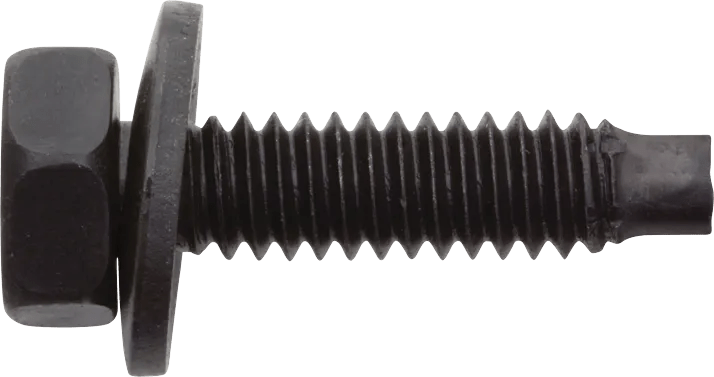 1/4"-20 x 7/8" Hex Washer Head Body Bolt with Loose Washer - 50 Pack