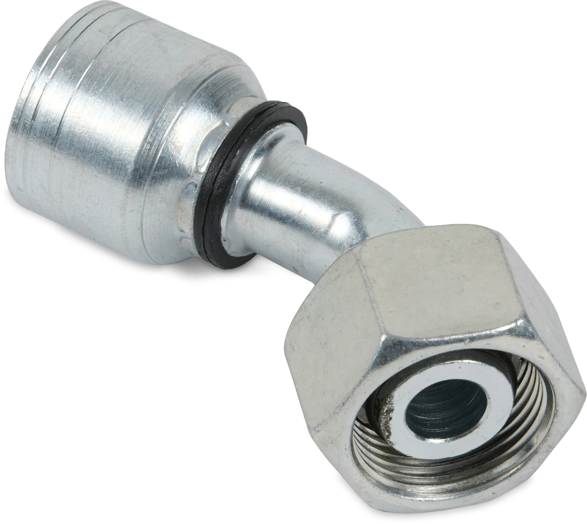 Female DIN (Heavy) 24° Seat Swivel 45° Elbow - Weatherhead Z Series