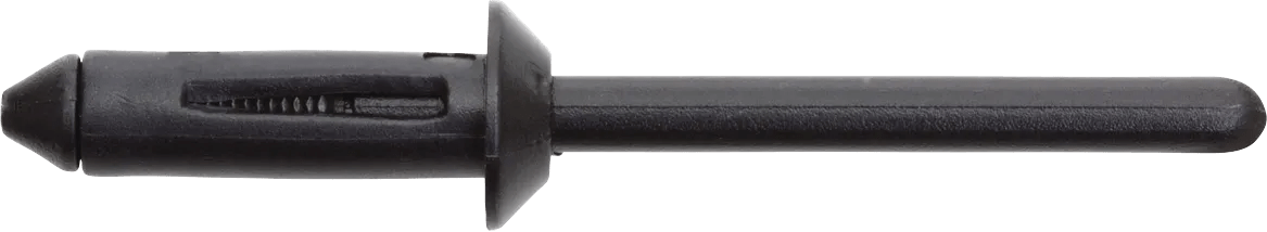 3/16" x 23/32" Black Nylon Rivet for GM - 25 Pack