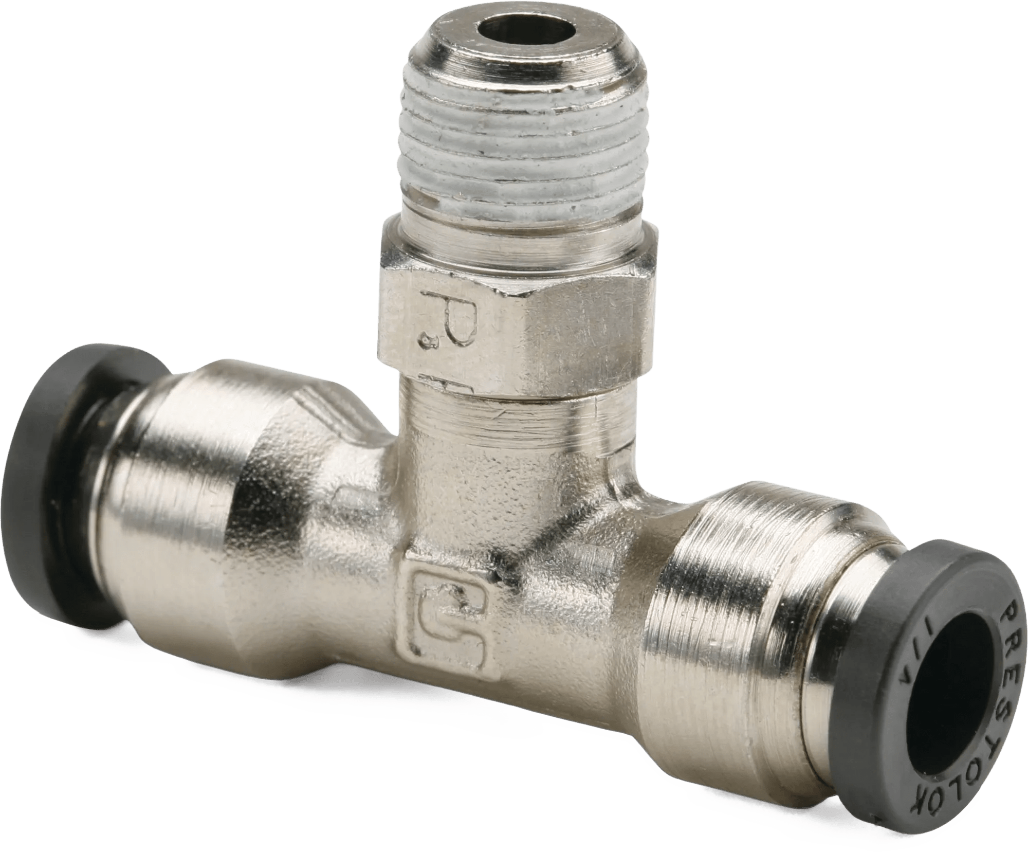 1/4" x 1/8" Prestolok Male Branch Tee Swivel