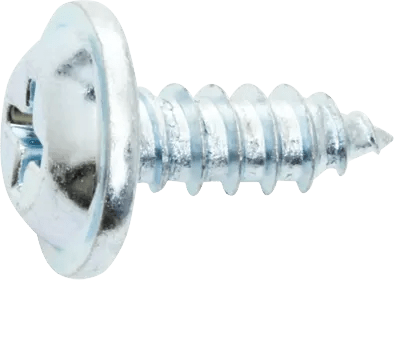 #10 x 1/2" Phillips Pan Head Flat Washer Face Tapping Screw - 100 Pack