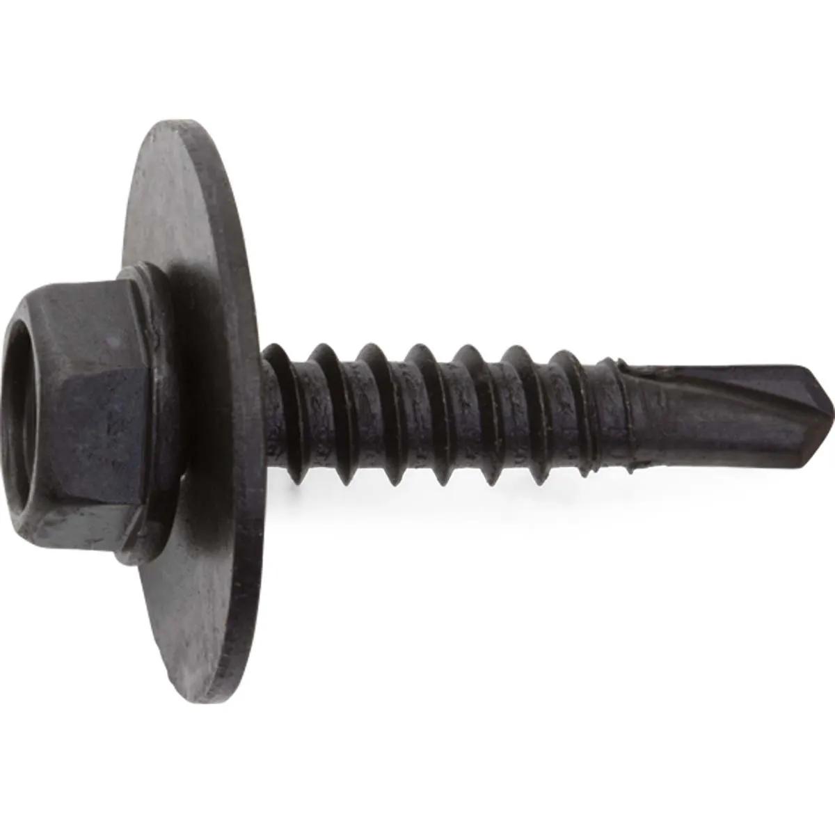 M4.2x20 Hex Washer Drill Point Sheet Metal Screw - 50 Pack
