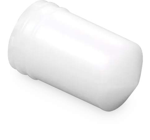 1/4" Polyline White Plastic Cap