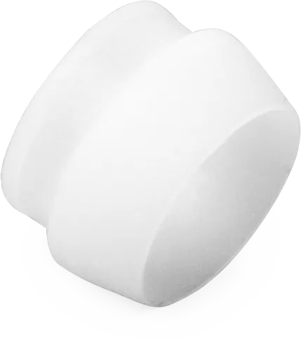 1/4" Polyline White Plastic Sleeve - 25 Pack