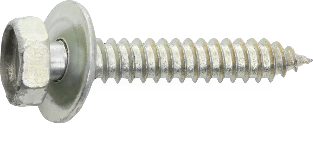 #14 x 3/4" Hex Head SEMS Sheet Metal Screw - 50 Pack