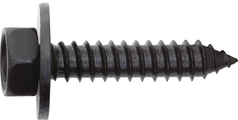6.3mm x 30mm Hex Washer SEMS Screw with Loose Washer - 50 Pack