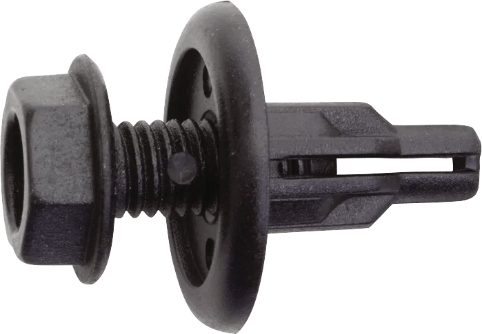 8mm x 15mm Hex Head Fender Splash Shield Screw-Type Rivet for Honda - 10 Pack