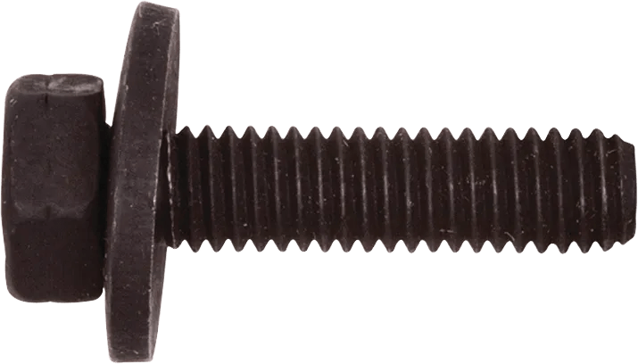 M6 x 25mm Hex Head Body Bolt with Loose Washer for GM - 50 Pack