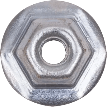 M4 x 0.7 Hex Flange Nut with Sealer for Ford - 50 Pack