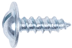 #10 x 5/8" Slotted Truss Washer Head License Plate Screw for GM - 50 Pack
