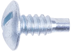 #14 x 5/8" Slotted Truss Head License Plate Screw - 15 Pack