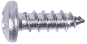 #14 x 3/4" Phillips Pan Head License Plate Screw - 25 Pack