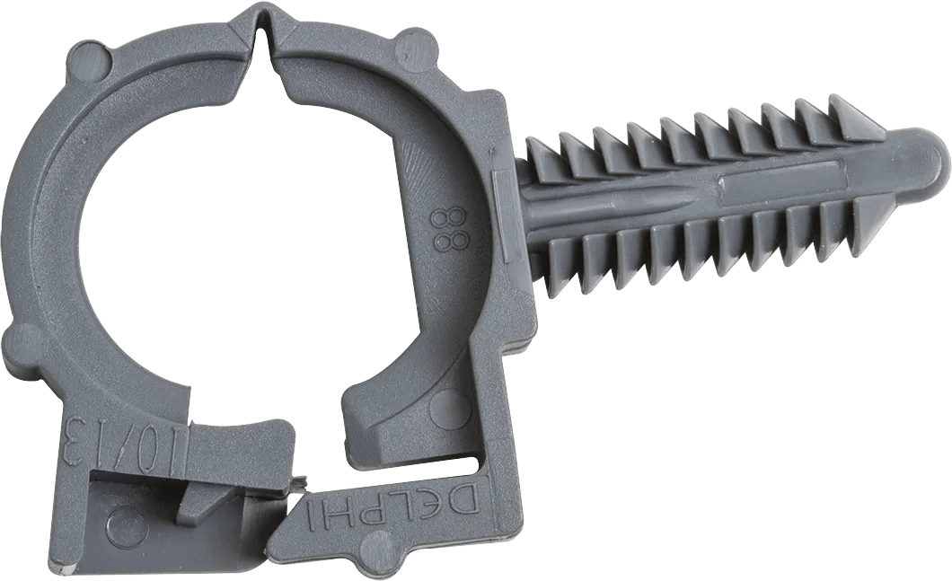 13mm Gray Wire Loom Routing Clip for GM - 15 Pack