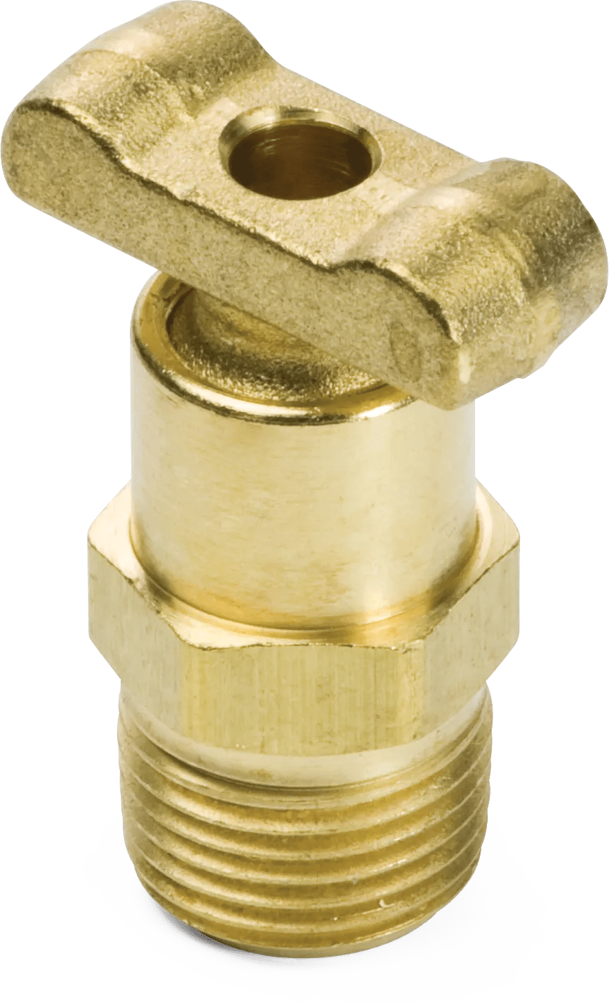 3/8" Male Pipe Internal Seat Drain Valve with Steel Handle
