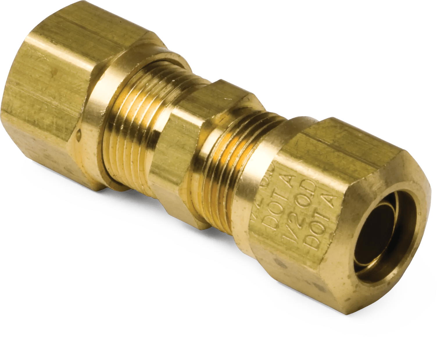 1/2" Brass Union for Nylon Air Brakes - 2 Pack