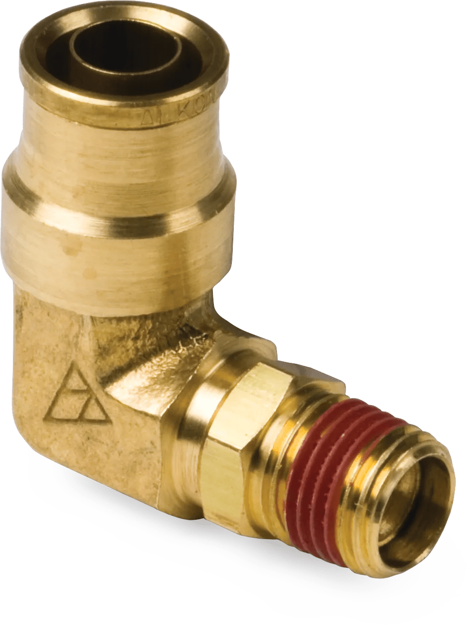 3/8" x 1/2" DOT Push-In Air Brake Male Swivel Elbow - 2 Pack