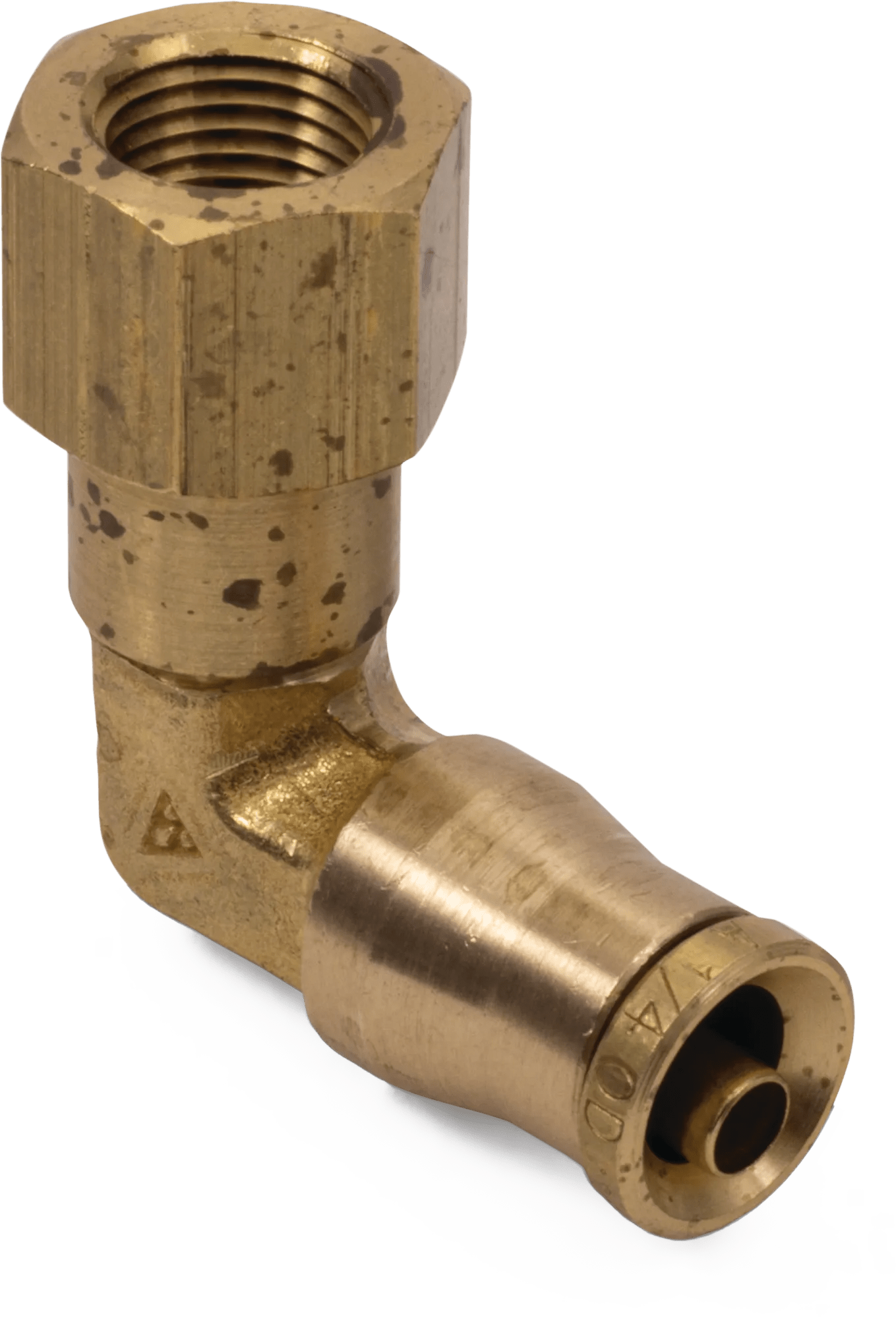 1/4" x 1/4" DOT Push-In Air Brake Female Swivel Elbow