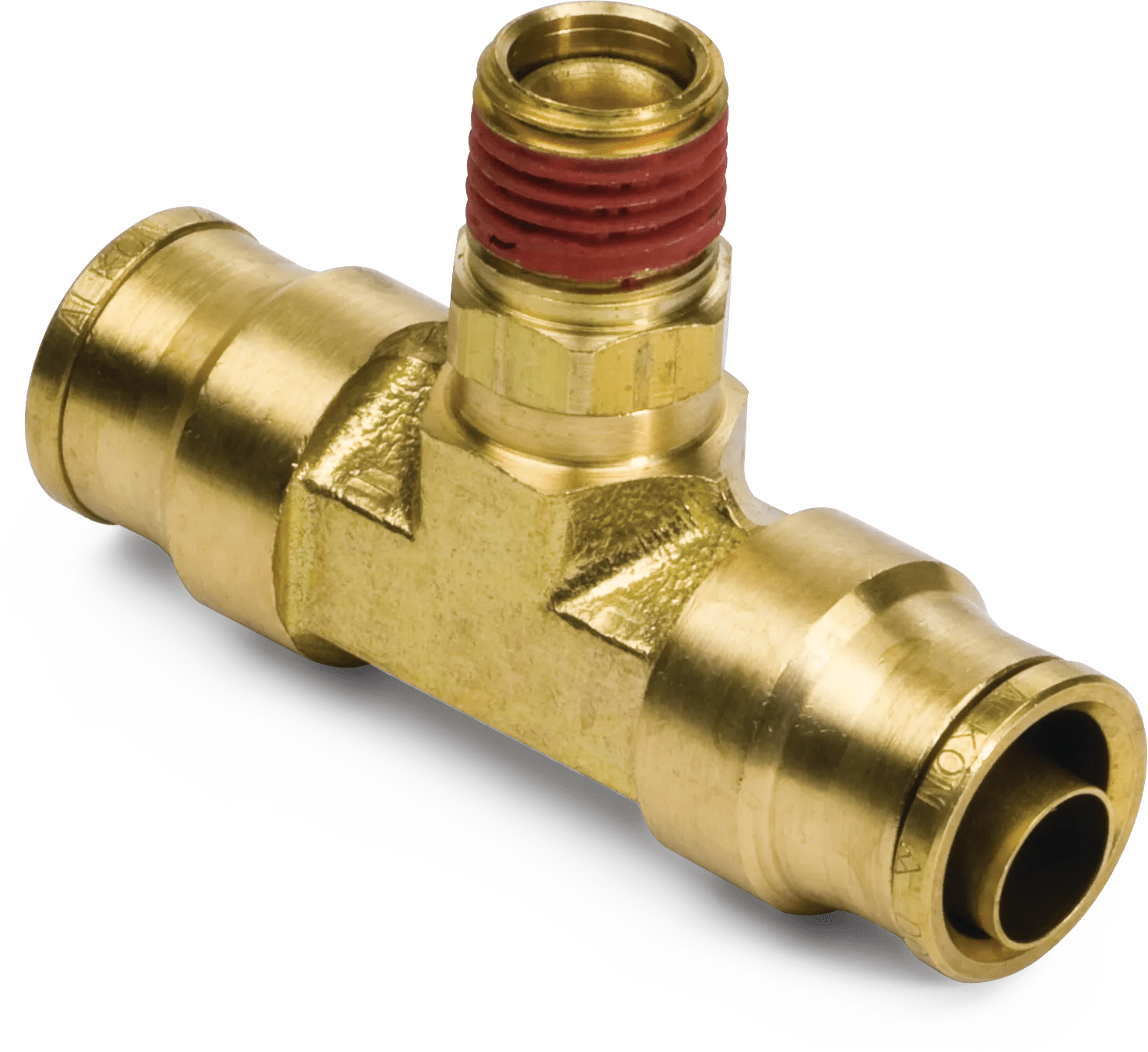 1/2" x 1/4" DOT Push-In Air Brake Male Branch Swivel Tee