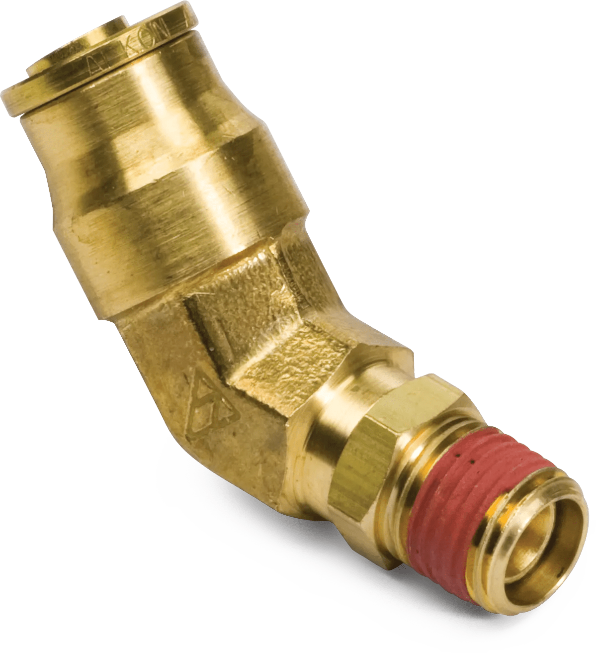 1/2" x 3/8" DOT Push-In Air Brake 45° Swivel Male Elbow
