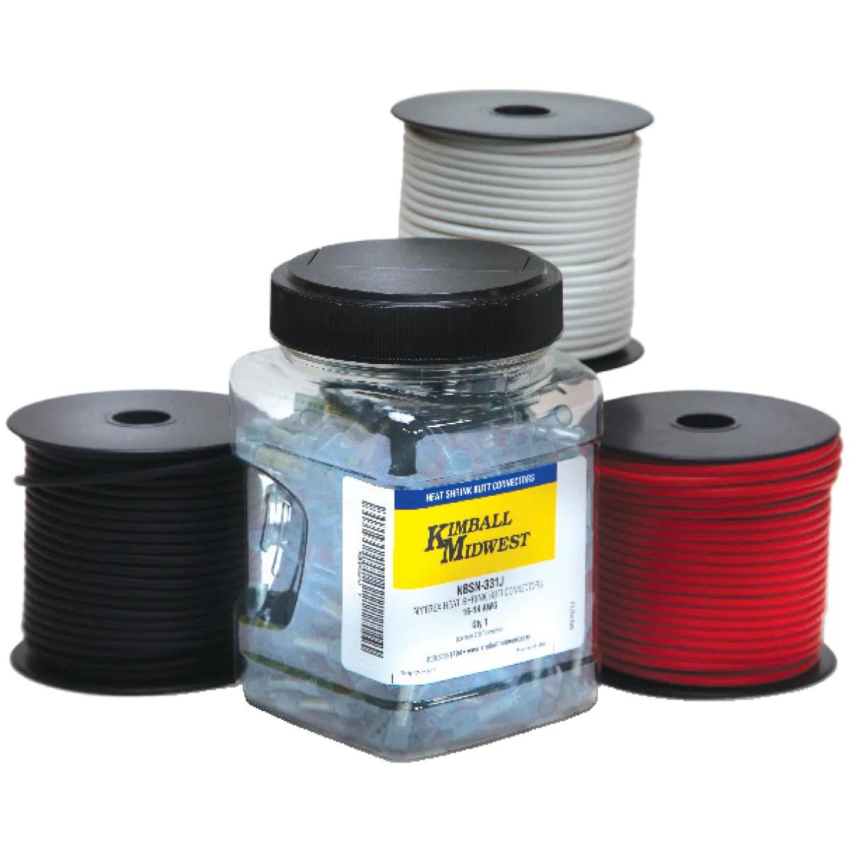 14 AWG SXL Primary Wire with Nytrex Butt Connectors Bundle